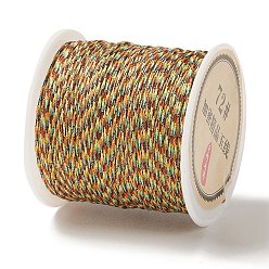 Colorful 50 Yards Nylon Chinese Knot Cord, Nylon Jewelry Cord for Jewelry Making, Colorful, 0.8mm