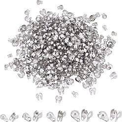 Нержавеющая Сталь Цвет 600 шт. 5 размеры 304 наконечники из нержавеющей стали, Калотте заканчивается, крышка раскладушки, цвет нержавеющей стали, 120шт / размер