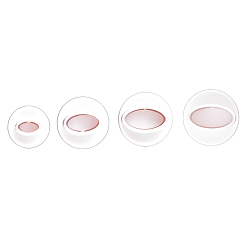 White Plastic Cookie Fondant Stamper Set, Biscuit Cookie Stamp Impress, Round with Oval Pattern, White, 13~28x43~66mm, about 4pcs/set