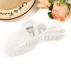 Белый Заколки для волос с когтями из смолы, аксессуары для волос для женщин и девочек, бантом, белые, 130x65x45 мм