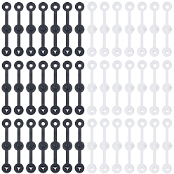 (52) Непрозрачная лаванда 300шт. 2 цвета пластиковые противоугонные пряжки, застежки-пряжки, разноцветные, 52x9x7.5 мм, 150 шт / цвет
