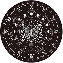 Бабочка Деревянная маятниковая доска, биолокация гадальная доска, для колдовства принадлежности для викканского алтаря, плоскийкруглыйкруглый, бабочка, 150 мм