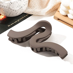 Верблюжий Волнистые пластиковые заколки для волос с большими когтями, аксессуары для волос для женщин и девочек, верблюжие, 60x130x55 мм