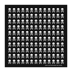 Skull Хэллоуин хлопковые повязки на голову, шарф бандана, гетры шеи, бесшовные головные уборы, для бега на свежем воздухе, Рисунок черепа, 540x540 мм