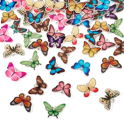 Mixed Color DIY Butterfly Earring Making Kit, Including Acrylic Pendants, Brass Earring Hook & Jump Rings, Mixed Color, 6~26.8x6~37x0.8~4mm, Hole: 2~5.2mm
