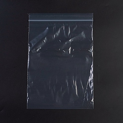 White Plastic Zip Lock Bags, Resealable Packaging Bags, Top Seal, Self Seal Bag, Rectangle, White, 30x20cm, Unilateral Thickness: 2.1 Mil(0.055mm), 100pcs/bag
