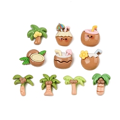 Mixed Shapes Непрозрачные кабошоны из смолы, разноцветные, разнообразные, 10x10x5 мм