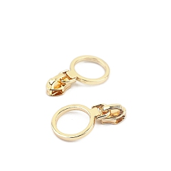 Light Gold Застежка-молния из сплава, серебряный язычок для нейлоновых молний, для ремонта куртки, сумки, молнии, золотой свет, 40 мм