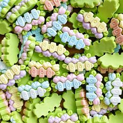 Другие Непрозрачные кабошоны из смолы, разноцветные, фени, 8x17.5x5 мм