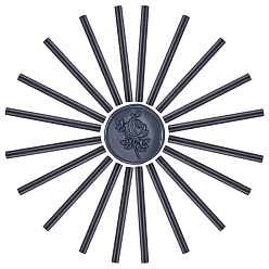 Черный Сургучные палочки, для ретро старинные сургучной печати, чёрные, 135x11 мм