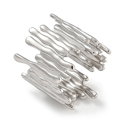 Нержавеющая Сталь Цвет 304 открытая манжета из нержавеющей стали для женщин, цвет нержавеющей стали, внутренний диаметр: регулируемый, 20.5 мм