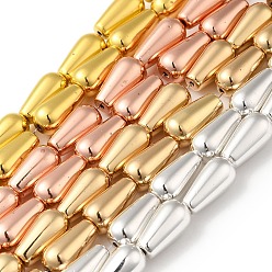 (52) Непрозрачная лаванда Гальванические нити синтетических магнитных гематитовых бусин, слеза, разноцветные, 15x9 мм, отверстие : 1.2 мм, около 25 шт / нитка, 15.75'' (40 см)