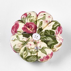 Colorful Cloth Needle Pin Cushions, with Cotton and Rubber, Colorful, 89x34mm