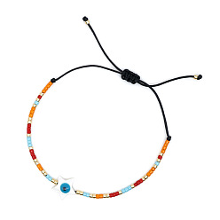 (52) Непрозрачная лаванда Браслеты из плетеных бусин из богемского стекла, украшения от сглаза из натуральных ракушек для женщин, звезда, разноцветные