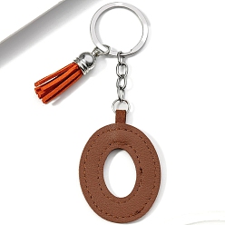 Letter O Брелки из искусственной кожи, украшения для сумок и кошельков, алфавит, Письмо O, 12x4 см