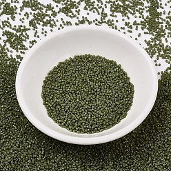 (DB2357) Дуракоат Окрашенная Непрозрачная Оливковая Краска Бусины miyuki delica, цилиндр, японский бисер, 11/0, (db 2357) непрозрачная оливковая краска duracoat, 1.3x1.6 мм, отверстия: 0.8 мм, около 10000 шт / мешок, 50 г / мешок