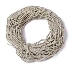 (404) Непрозрачное AB Кислое яблоко Полиэфирного корда, витой шнур, цветочный белый, 5 мм, Около 97~100 м / пачка