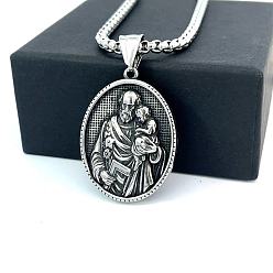 Нержавеющая Сталь Цвет Ретро-греческая мифология 304 подвески из нержавеющей стали с рельефным изображением святых, цвет нержавеющей стали