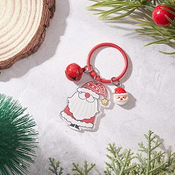 Santa Claus Рождественский кулон из акрила и смолы, с застежками-брелками из сплава, Дед Мороз, 70.5 мм