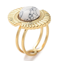 Говлит Ионное покрытие (ip) 304 кольцо из нержавеющей стали, регулируемые кольца из синтезированного говлита, овальные, 17x22 мм, внутренний диаметр: регулируемый