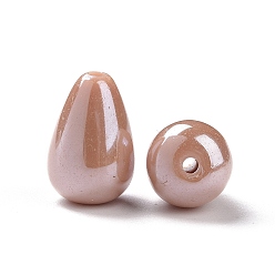 Темный Лосось Непрозрачные акриловые бусины, гладкая капля, темный лосось, 15x10 мм, отверстие : 1.6 мм, Около 600 шт / 500 г