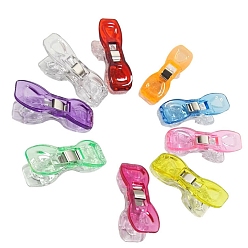 (52) Непрозрачная лаванда Пластиковые швейные зажимы, мини зажимы, зажимы для квилтинга, для шитья ткани, разноцветные, 5.5x1.5x2.2 см, 100 шт / комплект