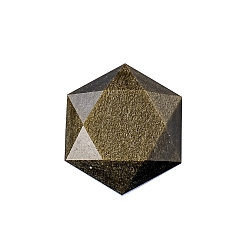 Золотой Обсидиан Натуральный золотой блеск обсидиана целебная звезда Давида орнамент, Украшения из камня с энергией Рейки, 30 мм