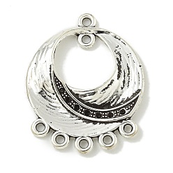 Ring Тибетский стиль компоненты сплава люстра ссылки, без свинца и без кадмия, слезинка/кольцо, кольцо, 33x27x3.5 мм, отверстие : 1.8 мм, Около 250 шт / 1000 г