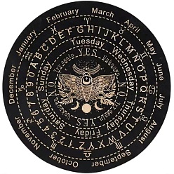 Insects Деревянная маятниковая доска, биолокация гадальная доска, для колдовства принадлежности для викканского алтаря, плоскийкруглыйкруглый, моль, 150 мм