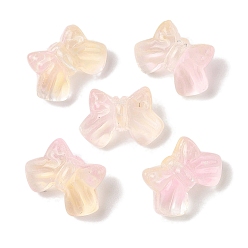 Фора Прозрачная аэрозольная краска стеклянные шарики, бантом, оранжевые, 9.5x14x6.5 мм, отверстие : 1 мм