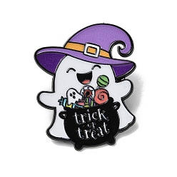 Ghost Эмалевые значки на Хэллоуин, булавки для лацканов из сплава для одежды рюкзака, призрак, 35.5x30 мм