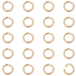 Real 14K Gold Filled 20 шт. Латунные открытые прыжковые кольца, real 14 k золото заполнено, 4x0.64 мм, внутренний диаметр: 2.8 мм