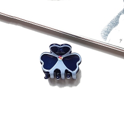 Небесно-голубой Заколки-коготки из ацетата целлюлозы в форме клевера, аксессуары для волос для женщин девушки густые волосы, голубой, 35x23x37 мм