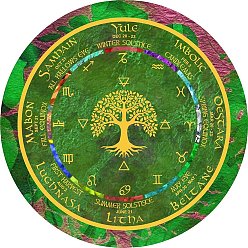 Дерево Деревянная маятниковая доска, биолокация гадальная доска, для колдовства принадлежности для викканского алтаря, плоскийкруглыйкруглый, дерево, 150 мм