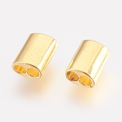 Doré  Alliage multi - chapelets de lien, pour les bracelets en cuir, or, 11x8x5.5mm, Trou: 3mm