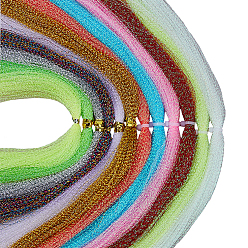 (52) Непрозрачная лаванда 12 сумки 12 цвета светящиеся нейлоновые рыболовные нитки, рыболовные принадлежности, круглые, разноцветные, 0.4 мм, около 300 шт / упаковка, 1 сумка / цвет