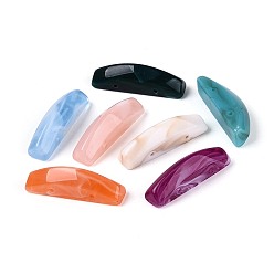 (52) Непрозрачная лаванда Непрозрачные акриловые дистанционные рамки, арка, два тона, 2-луночное, разноцветные, 10~10.5x41x13 мм, отверстие : 1.5 мм