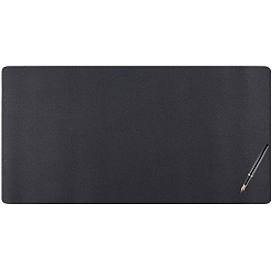 Черный Коврик для мыши из ПВХ, с замшей, прямоугольные, чёрные, 400x800x1.6 мм