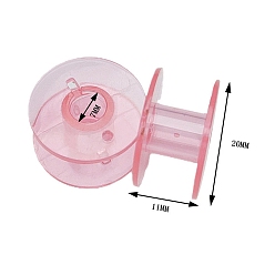 Pink Пластиковые шпульки, держатели швейных ниток, для швейных инструментов, розовые, 20x11 мм, 10 шт / комплект