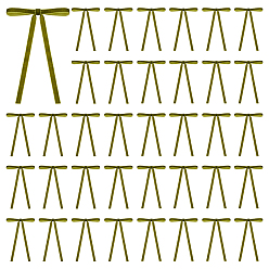 Темно-оливково-зеленый Подарочная коробка с бархатным бантом, украшения для упаковки, с железными стяжками, темно-оливковый зеленый, 185x123x8.5 мм