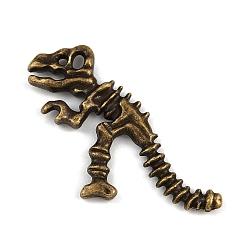 Античная Бронза Сплавочные подвески тибетского стиля, динозавр, античная бронза, 23x31x3 мм, отверстие : 3x1.6 мм, Около 421 шт / 1000 г