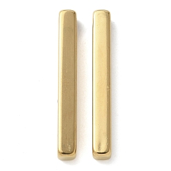 Настоящее золото 18K 304 подвески из нержавеющей стали, прямоугольный шарм, ионное покрытие (ip), реальный 18 k позолоченный, 40x5x5 мм, отверстие : 4x3 мм