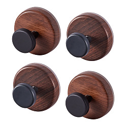 Кокосово-Коричневый Присоски из АБС-пластика, плоско-круглые, кокосового коричневый, 58x40 мм