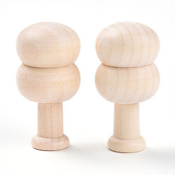 Папайя Оранжевый Незаконченные деревянные украшения, для художественного и ремесленного искусства, декорирование проектов, украшения для дома, papayawhip, 24.5x24.5x49~49.5 мм