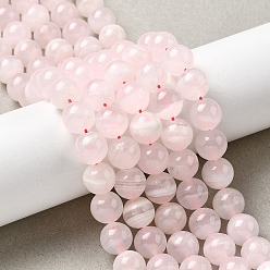 Кальцит Бусы из натурального розового кальцита, круглые, 10 мм, отверстие : 1 мм, около 40 шт / нитка, 15.59'' (39.6 см)