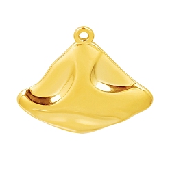 Золотой 304 подвески из нержавеющей стали, фанатское очарование, золотые, 21x20 мм