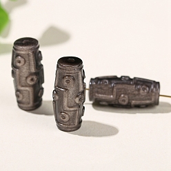 Silver Sheen Obsidian Натуральные серебряные бусины из обсидиана, рис, 22x10 мм