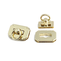 Light Gold Аксессуары для металлических сумок с поворотным замком, сумочки, золотой свет, 40x25 мм