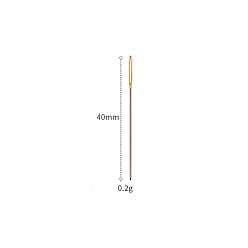 Platinum Metal Heavy Duty Hand Sewing Needles, Platinum, 40mm