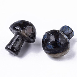 Labradorite Natural Labradorite GuaSha Stone, Gua Sha Scraping Massage Tool, for SPA Relaxing Meditation Massage, Undyed, Mushroom Shaped, 21x16mm
